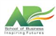 A . R . School of Business Logo