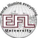 E F L University Logo