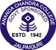 Ananda Chandra College Department of Physical Education Logo
