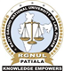 The Rajiv Gandhi National University of Law Logo