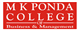 Manjula K Ponda College of Management Logo
