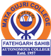 Mata Gujri College Logo
